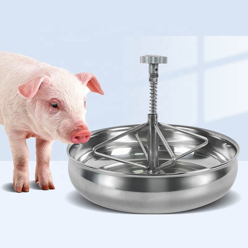 Pig Trough Feeder, 28cm Stainless Steel Pig Feeding